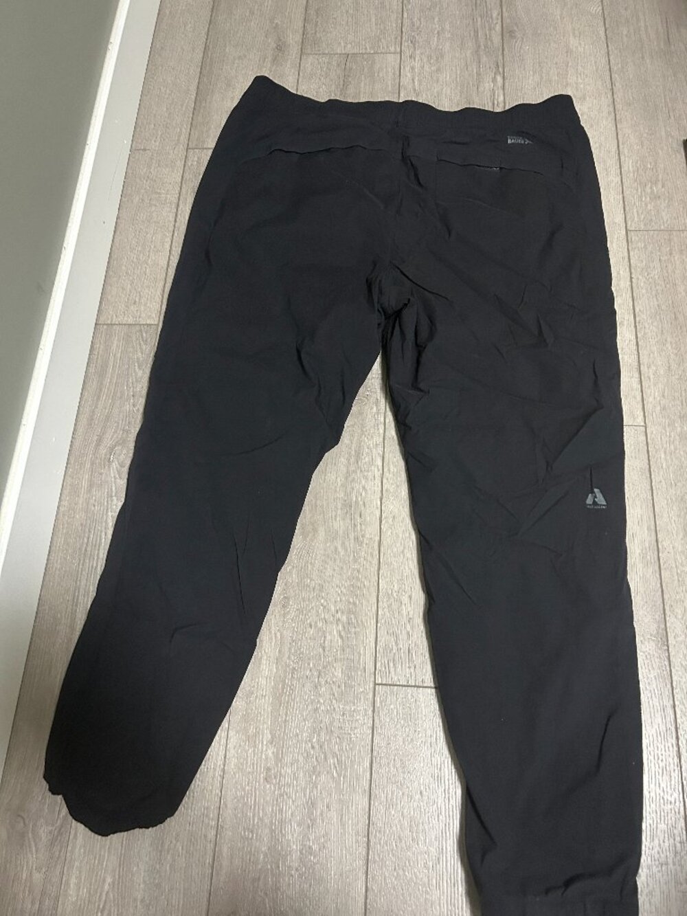 Eddie Bauer Womens Black Multi-Pocket Straight Leg Jogger Pants Size 18 Black